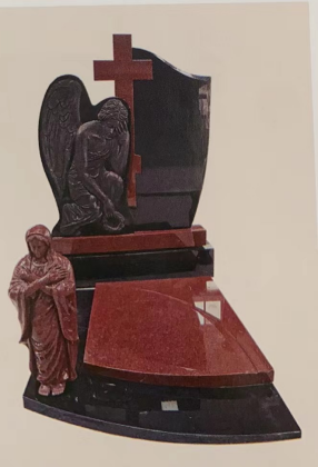 China Xingyan - Tombstone intagliato a tema religioso (Angel and Virgin Mary a forma di)