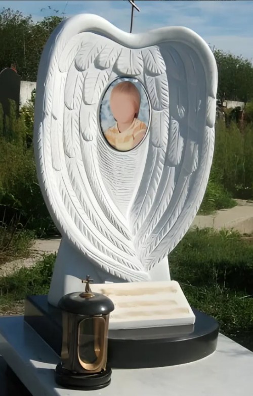 Cina Xingyan Stone intaglio di angeli lapide per bambini