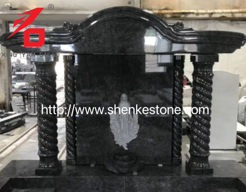 Design Irlanda Bahama Blue Granite Angel Monument