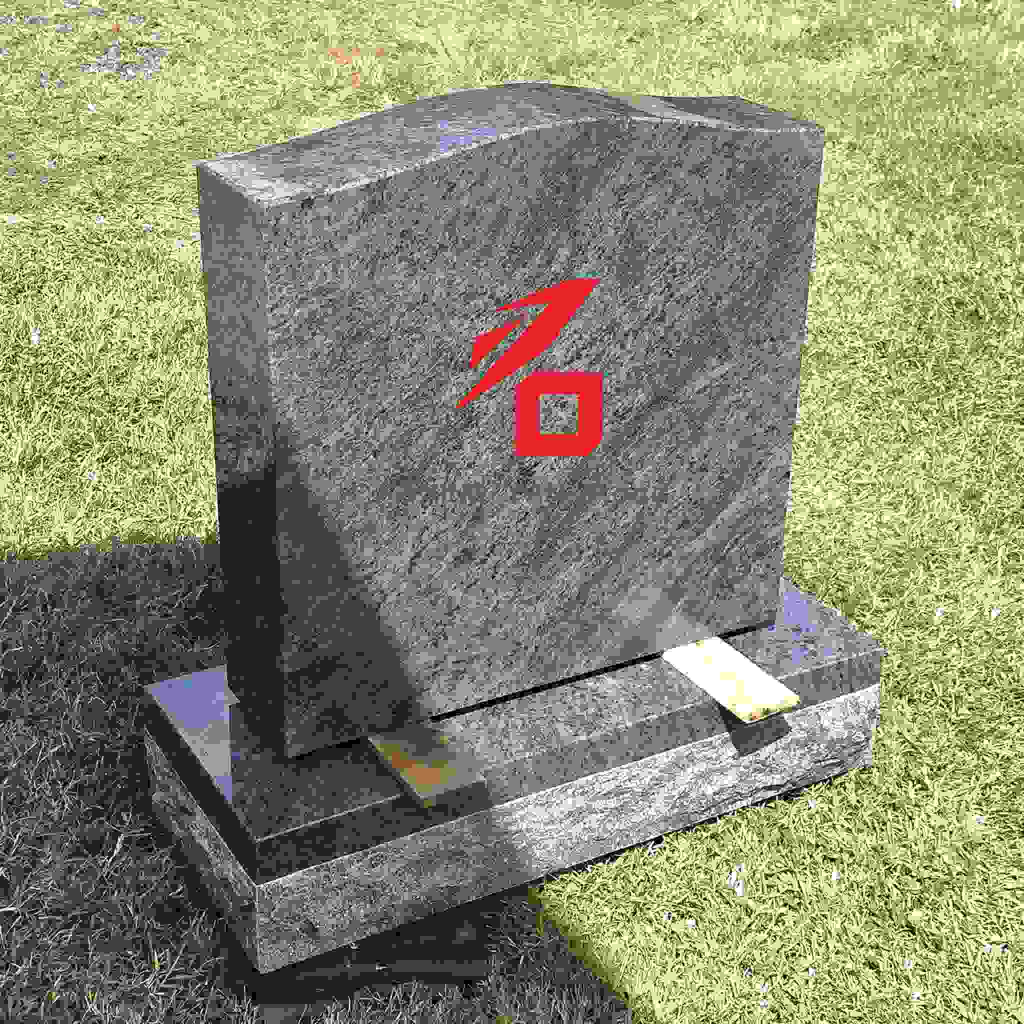 Monumento singolo in granito semplice