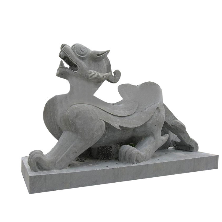 Scultura in pietra di animali di buon auspicio