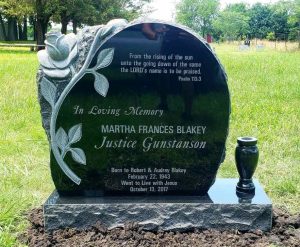 Stone commemorativo riccio di rosa curvo personalizzato di Xingyan