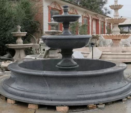 Funga d'acqua in marmo in stile intagliato in pietra di Xingyan