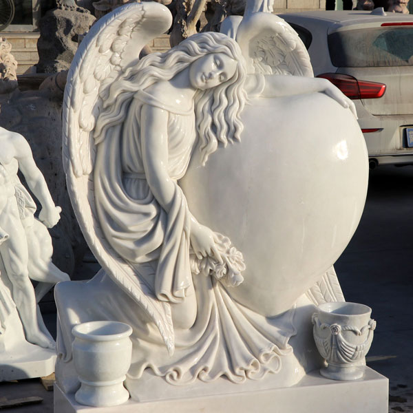 Hamstone a forma di cuore in marmo bianco xingyan